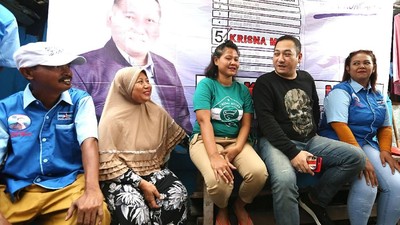 Caleg Krisna Murti Bersilaturahmi dengan Warga Tanjung Priok