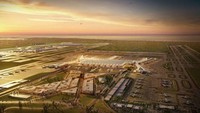 Setelah fase pertama selesai, pembangunan bandara ini masih terus berlangsung untuk fase selanjutnya. istimewa/cntraveller.