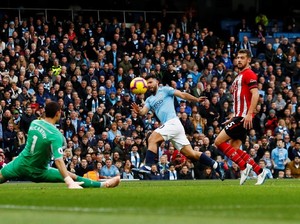 City Unggul 4-1 atas Southampton di Babak Pertama