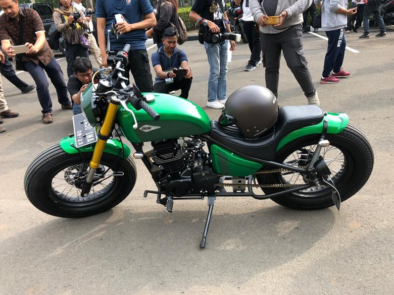 Ini Detail Spesifikasi Modifikasi Kawasaki W175 Milik Jokowi