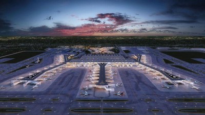 Megahnya Bandara Baru Turki yang Diresmikan Erdogan
