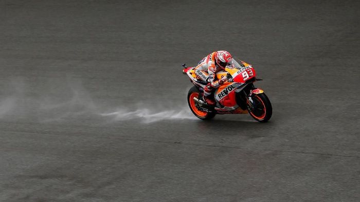 Marc Marquez start dari posisi lima meski sempat terjatuh di kualifikasi. (Foto: Reuters) Marc Marquez start dari posisi lima meski sempat terjatuh di kualifikasi. (Foto: Reuters)