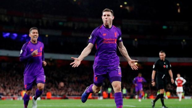 James Milner akan absen di Liverpool vs Arsenal.