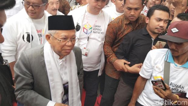 Ma'ruf Amin Hadiri Peluncuran Rumah Aspirasi Rakyat
