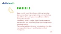 Penampilan harus on-point bagi kamu yang sering duduk seperti posisi ini. Secara tidak sadar posisi duduk kita menunjukkan adanya maksud tersembunyi dan sekaligus kepribadian kita. Bagaimana dengamu? Coba bagikan di kolom komentar  yuk! (Foto: detikHealth)