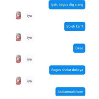 Bagaimana perasaanmu jika hanya mendapatkan balasan dari si gebetan iya saja setiap kali kamu menghubunginya? Meskipun si doi terkesan cuek, jangan menyerah ya! Foto: Instagram @smart.gram