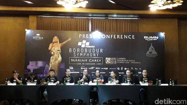 Jumpa pers Borobudur Symphony 2018 di Hotel Tentrem Yogyakarta.