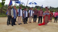 Peresmian Stasiun Pengisian Bahan Kendaraan Bermotor BBM 1 Harga di Sepangah, Kabupaten Landak, Kalimantan Barat sebagai Lembaga Penyalur BBM Satu Harga. Foto: dok. AKR