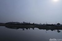 Belum rampung 100 persen, Kolam Retensi Sudah Terisi Air Hujan