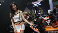 Bukan hanya motor dari kTM yang menjadi sorotan, paras cantik dari para gadis KTM ini juga menjadi pusat perhatian pengunjung.
