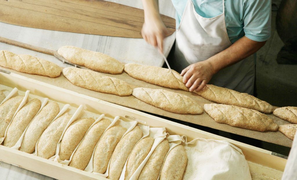 Artisanal bakery: Fermenting dough for Jam Bread or 