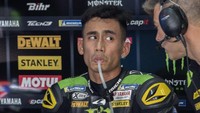 Inilah pebalap yang paling ditunggu penampilannya di MotoGP Malaysia. Hafizh Syahrin membayar penantian publik malaysia dengan finis di posisi 10 (Mirco Lazzari gp/Getty Images)