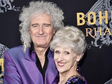 Potret Romantis Gitaris Legend 'Queen', Brian May dengan Istri