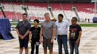 Pihak promotor mengatakan bahwa persiapa konser Guns N Roses sudah rampung di kawasan Senayan, Jakarta Pusat. 