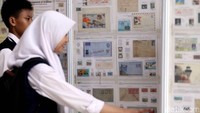 Beragam perangko dari masa ke masa ditampilkan dalam pameran tersebut. Termasuk perangko seri tokoh-tokoh dunia.