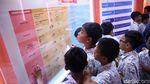 Antusiasme Siswa SD Saat Simulasi Mencoblos