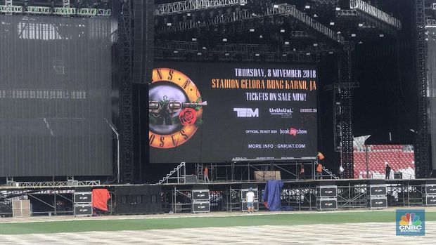 Begini Persiapan Konser Guns N' Roses di Senayan 