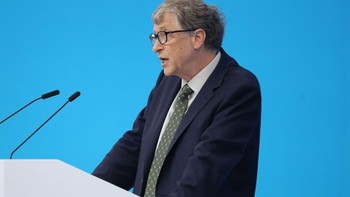 Bill Gates berpidato dalam salah satu sesi. Foto: Getty Images