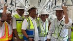 Momen Jokowi-Anies Naik MRT Bundaran HI-Lebak Bulus