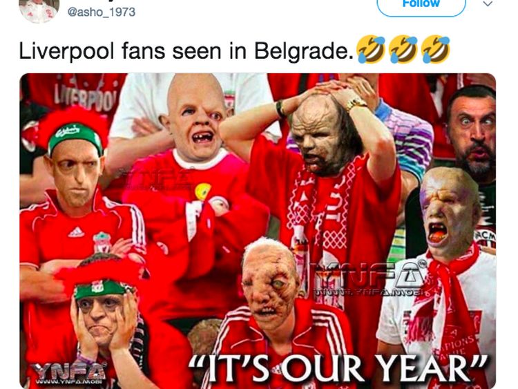 Meme-Meme Liverpool yang Dipecundangi Red Star