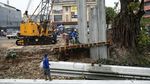 Potret Pemasangan Turap Kali Serong Rawasari