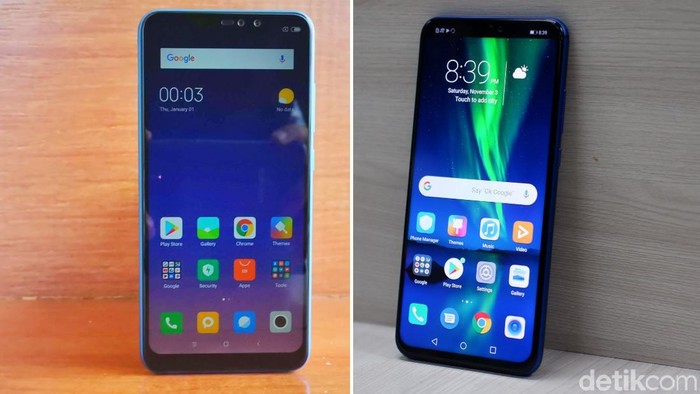 Yuk membandingkan Redmi Note 6 Pro dengan Honor 8X yang lahir bareng di Indonesia (Foto olahan: Adi Fida Rahman/detikINET) Yuk membandingkan Redmi Note 6 Pro dengan Honor 8X yang lahir bareng di Indonesia (Foto olahan: Adi Fida Rahman/detikINET)