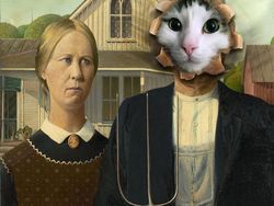 Kocak! Kombinasi Wajah Kucing dengan Tubuh Hewan Lain