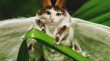 Kala kucing punya sayap dan tanduk. (Foto: Boredpanda)