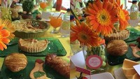 Yummi lunch, tulis Ala. Ia mendapat kejutan Hari Ibu dengan makan siang spesial. Menunya ada grilled chicken hingga puding karamel. Foto: Instagram ala_instyle