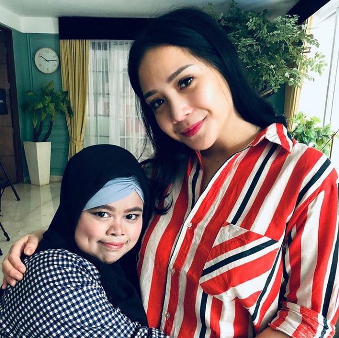 Keke saat bertemu Nagita Slavina