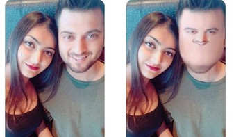 Inilah salah satu hasilnya, netizen ingin wajah kekasihnya diedit sedikit lebih kecil. Foto: James Fridman