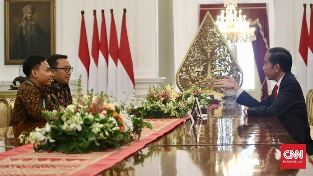 Eko Yuli Irawan a été accueilli par le président Jokowi au Palais Merdeka.