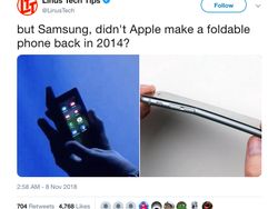 Ponsel Layar Lipat Samsung Hadir, Apple Kena Sindir