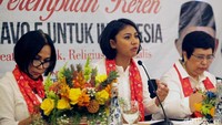 Ketua Divisi Perempuan Bravo 5, Nurmala Kartini Sjahrir mengatakan mereka pun akan bekerja keras untuk mendapatkan suara kaum perempuan untuk paslon nomor urut 01 tersebut.