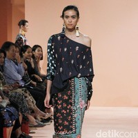 Rancangan terbaru Spring Summer 2019 Studio 133 Biyan dengan mengusung tema Juxtaposition yang diadakan di Hotel Dharmawangsa, Jakarta. Selasa [6/11/2018]. Foto: Mohammad Abduh/Wolipop  