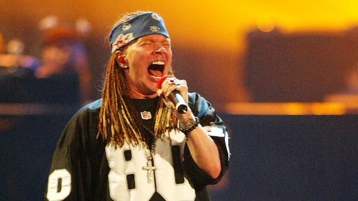 Axl Rose and Guns N Roses performing at the 2002 MTV Video Music Awards at Radio City Music Hall in New York City, August 29, 2002. Photo by Scott Gries/ImageDirect.