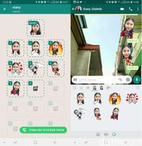 Cara Mudah Memasang Gb Stickers Pack Ke Dalam Chat Gb Whatsapp Youtube