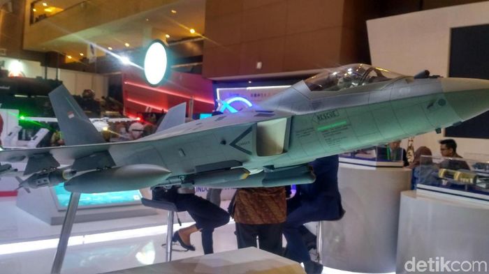 Jet Tempur KFX/IFX/ Foto: Achmad Dwi Afriyadi/detikcom Jet Tempur KFX/IFX/ Foto: Achmad Dwi Afriyadi/detikcom