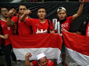 Antusiasme Suporter Indonesia Dukung Timnas Garuda