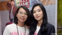 Isyana Sarasvati dan Rara Sekar saat ditemui di kawasan Menteng, Jakarta Pusat pada Kamis (8/11). Pool/Noel/detikFoto.