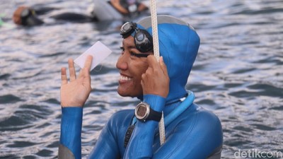 Foto: Serunya Kompetisi Freediving Internasional di Sabang