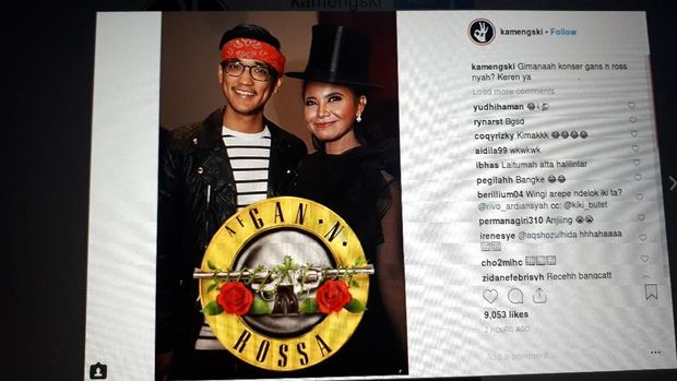 meme Guns N Roses jadi Afgan N Rossa.