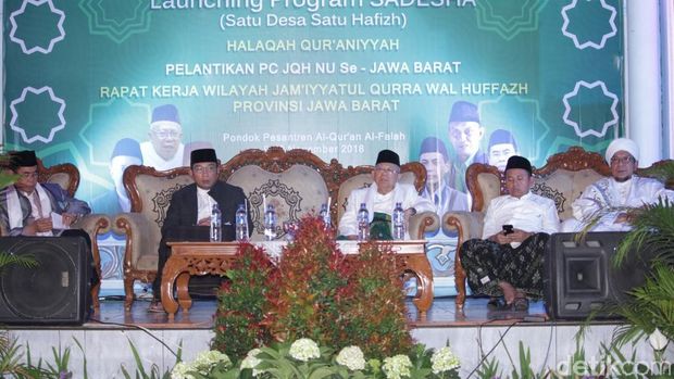 Bersama Ridwan Kamil, Ma'ruf Amin Launching Satu Desa Satu Hafidz