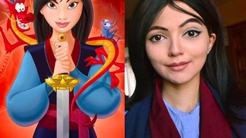 Berperan menjadi sosok Mulan. Mirip bukan? Foto: Instagram