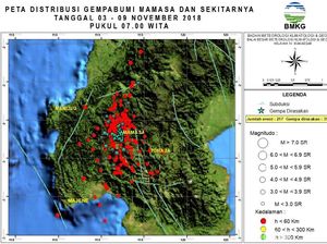 217 Gempa di Mamasa Sulbar Diduga Dipicu Gempa M 7,4 di Sulteng