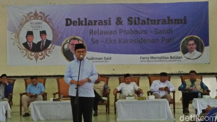 Sudirman Said: Tampang Boyolali Bikin Prabowo Optimis Menang