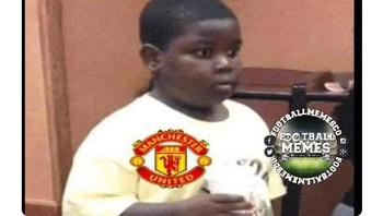 Pada tengah pekan, beberapa hari sebelum derby, City kembali pesta gol dengan menggulung Shakhtar Donetsk di Liga Champions. Fans MU pun dianggap bakal melihat skor itu dengan ekspresi risau seperti ini. (Foto: Internet/Twitter)