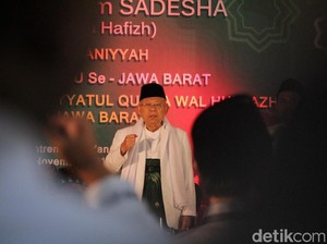 Maruf Amin ke Santri di Bandung: Kiai Bisa Juga Jadi Pebisnis