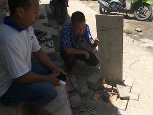 Sumur Bor Milik Warga Pasuruan Keluar Gas Mudah Terbakar