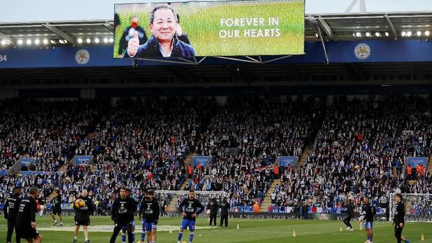 Pelangi di Leicester vs Burnley Diyakini Fan untuk Vichai